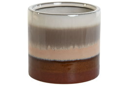 DKD Home Decor Macetero de Gres Multicolor 14x14x13 cm