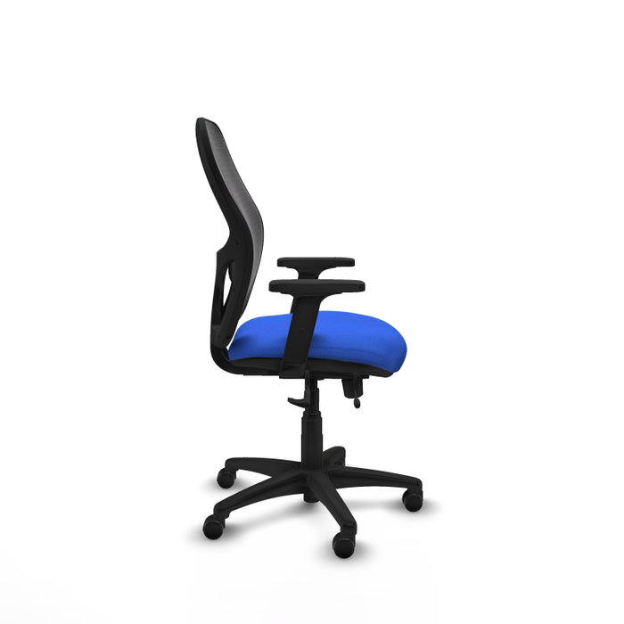 PIQUERAS Y CRESPO Silla de oficina Alocén traslack malla negra Bali azul