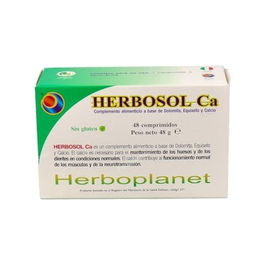 HERBOPLANET Ca 1000Mg 48Comp. Suplemento de Calcio y Magnesio para Huesos y Músculos