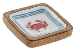 DKD Home Decor Cangrejos 25 Vaciabolsillos Mediterraneo Multicolor 20 x 10 x 2.5 cm (4 Unidades)