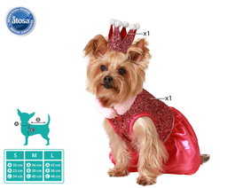 Disfraz para Perro Princesa Rosa Talla M