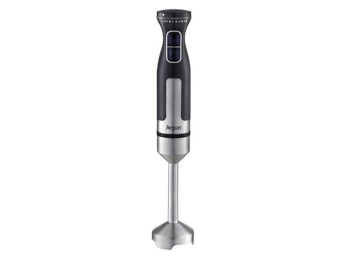 ARGON Batidora de Acero Negra 1000W, 6.7 x 38 x 6.7 cm (Set de 12)