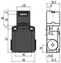 PIZZATO ELETTRICA Interruptor de seguridad FL NC + NA IP67 metal