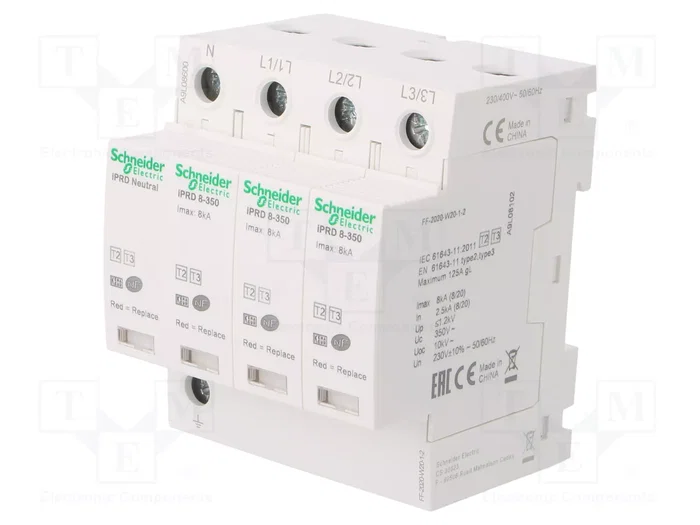 SCHNEIDER ELECTRIC Limitador de sobretensiones ACTI9 Tipo 2+3 3+N SCHNEIDER ELECTRIC Limitador de sobretensiones ACTI9 Tipo 2+3 3+N