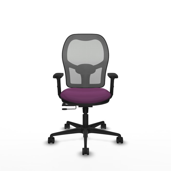 PIQUERAS Y CRESPO Silla de oficina Jorquera con mecanismo Sincro/Traslack Morado y Gris