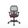 PIQUERAS Y CRESPO Silla de oficina Jorquera con mecanismo Sincro/Traslack Morado y Gris