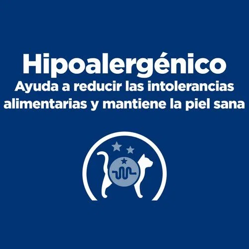 Hill's Prescription Diet d/d Alimento Seco Veterinario para Gatos con Sensibilidad Alimentaria - Sabor Pato y Guisantes, 1.5 kg