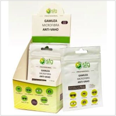 SFG CLEAN Gamuza Microfibra Anti-Vaho Caja 25 Unidades