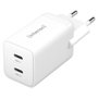 Intenso Adaptador de Corriente W40CC GaN Blanco 2x USB-C 40W