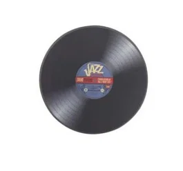 T'nb Alfombrilla de ratón Vinyle 45t de 18 cm - Negro