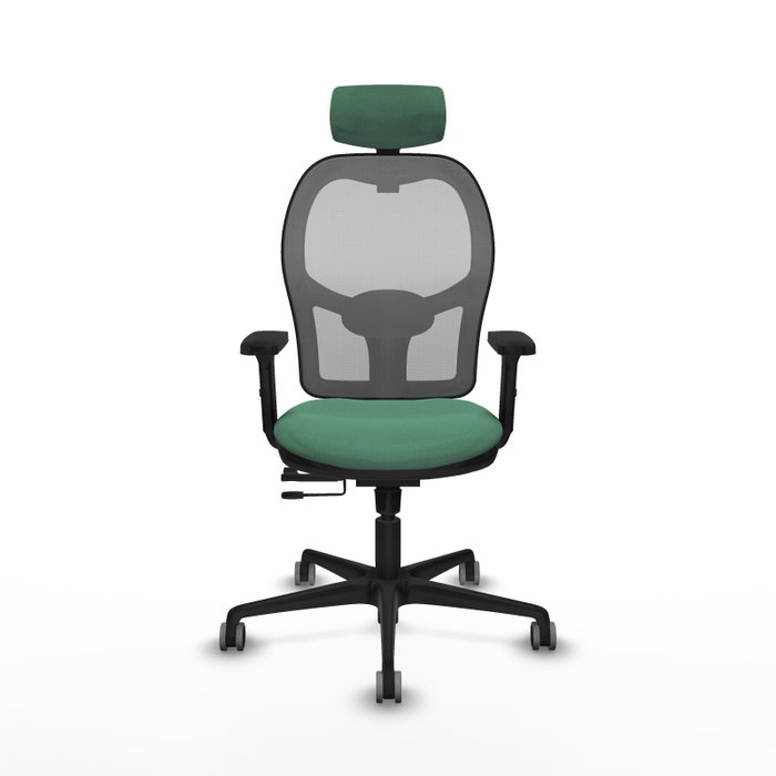 PIQUERAS Y CRESPO Silla de oficina Jorquera con mecanismo Sincro/Traslack Verde esmeralda y Gris PIQUERAS Y CRESPO Silla de oficina Jorquera con mecanismo Sincro/Traslack Verde esmeralda y Gris