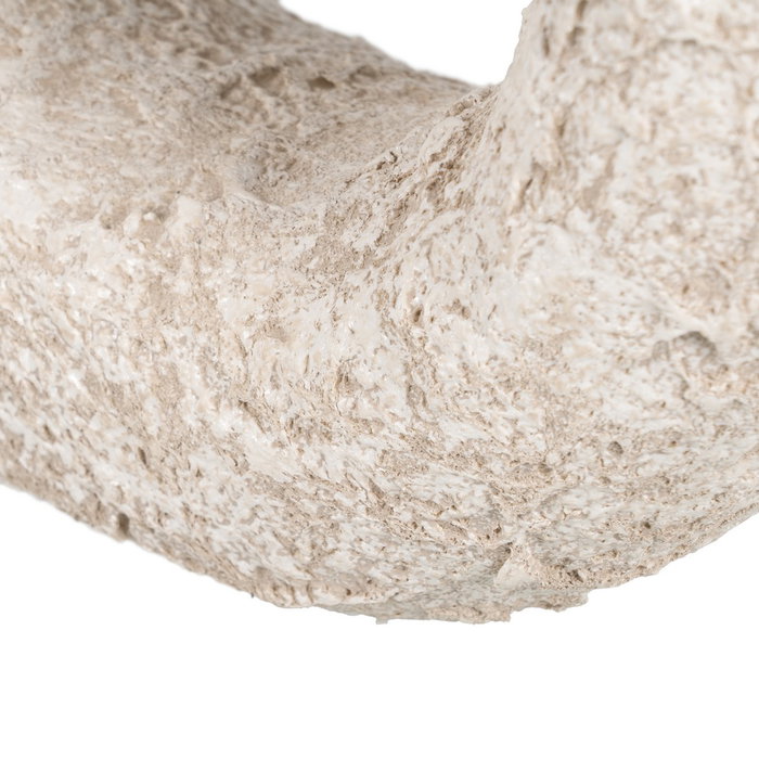 Jarrón Blanco Rústico Cerámica 32 X 35 cm