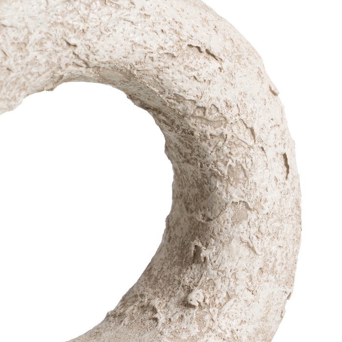 Jarrón Blanco Rústico Cerámica 32 X 35 cm