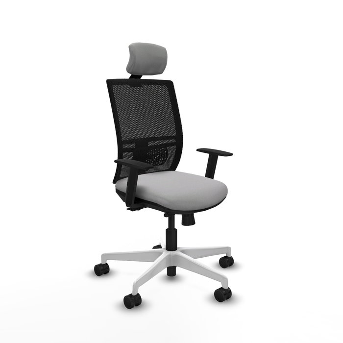 PIQUERAS Y CRESPO Silla de oficina Yunquera Gris claro/Negro PIQUERAS Y CRESPO Silla de oficina Yunquera Gris claro/Negro