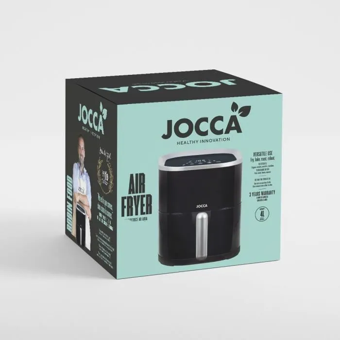 JOCCA Freidora sin Aceite 2219p 4L 1400W Digital 26x35x29cm Negra JOCCA Freidora sin Aceite 2219p 4L 1400W Digital 26x35x29cm Negra