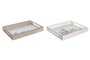 DKD Home Decor Bandeja MDF Casitas Multicolor 40x30x5 cm (Pack de 2) inevitable