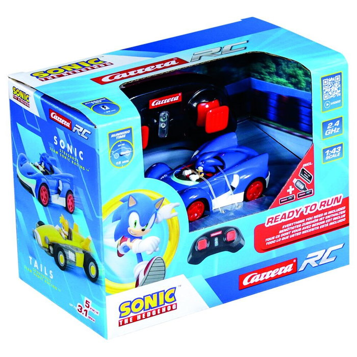 Carrera Coche Team Sonic Racing Mini RC Escala 1:43