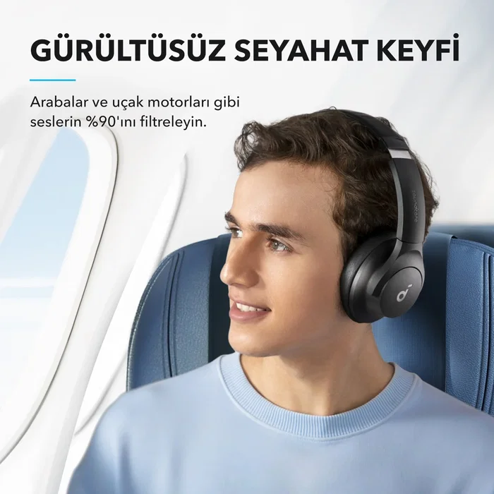 Anker Soundcore A3004-Mavi Auriculares Diadema Bluetooth Circumaurales Azules con Reducción de Ruido Híbrida y USB Tipo C Anker Soundcore A3004-Mavi Auriculares Diadema Bluetooth Circumaurales Azules con Reducción de Ruido Híbrida y USB Tipo C