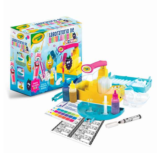 Crayola Laboratorio de Rotuladores Olorosos Neón ¡Inventa Tus Colores! Edad Mínima 8 Años Crayola Laboratorio de Rotuladores Olorosos Neón ¡Inventa Tus Colores! Edad Mínima 8 Años