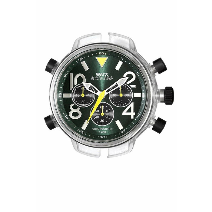Watxandco RWA4748 Reloj Unisex de Cuarzo con Esfera Verde