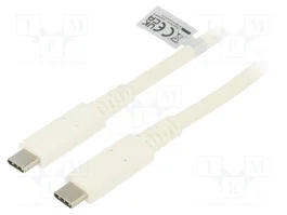 LOGILINK Cable USB 4.0 USB-C a USB-C 0,8m Blanco