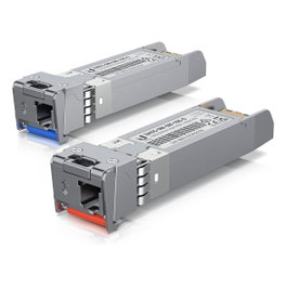 Ubiquiti UACC-OM-SM-10G-S-2 Transceptor Fibra Óptica 10000 Mbit/s LC SFP Paquete 2 Unidades