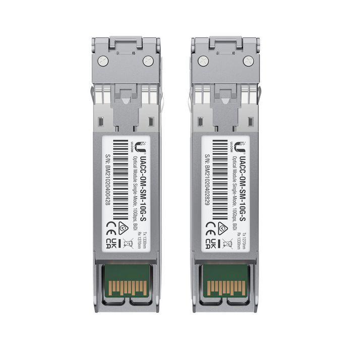 Ubiquiti UACC-OM-SM-10G-S-2 Módulo transceptor de fibra óptica (Pack de 2) Ubiquiti UACC-OM-SM-10G-S-2 Módulo transceptor de fibra óptica (Pack de 2)