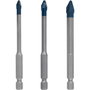 Bosch EXPERT HEX-9 HardCeramic Set de 3 brocas 5/6/8 mm