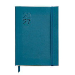 MIQUELRIUS Agenda Anual 2027 Basic Luxor Azul con Simil Piel
