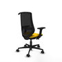 PIQUERAS Y CRESPO Silla de oficina Mardos con mecanismo Sincro/Traslack, Amarillo y Negro
