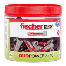 Fischer DuoPower Surtido de Tacos Universales 8x40 mm, 80 Unidades ean13: 4048962245721