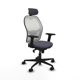 PIQUERAS Y CRESPO Silla de oficina Jorquera Gris y Blanca