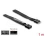 DeLOCK 86059 Cable de Extensión Audio HD 9 Pin para Placa Base, Macho a Hembra, 1 m - Negro
