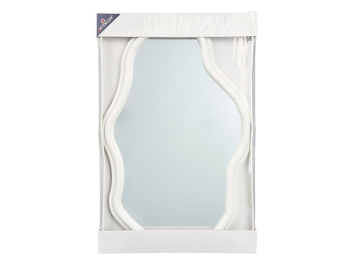 Giftdecor Espejo Plástico Blanco Forma 72 cm x 46 cm (Set de 6)