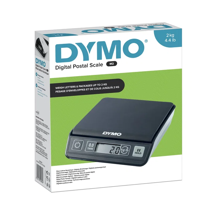 Dymo M2 Báscula postal electrónica 2 kg Negro
