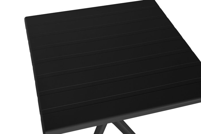 DKD Home Decor Mesa Terraza Y Jardin Barhotel Negro 70 x 70 x 75 cm