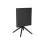 DKD Home Decor Mesa de Metal y PP Reciclado Negro 70x70x75 cm
