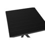 DKD Home Decor Mesa de Metal y PP Reciclado Negro 70x70x75 cm