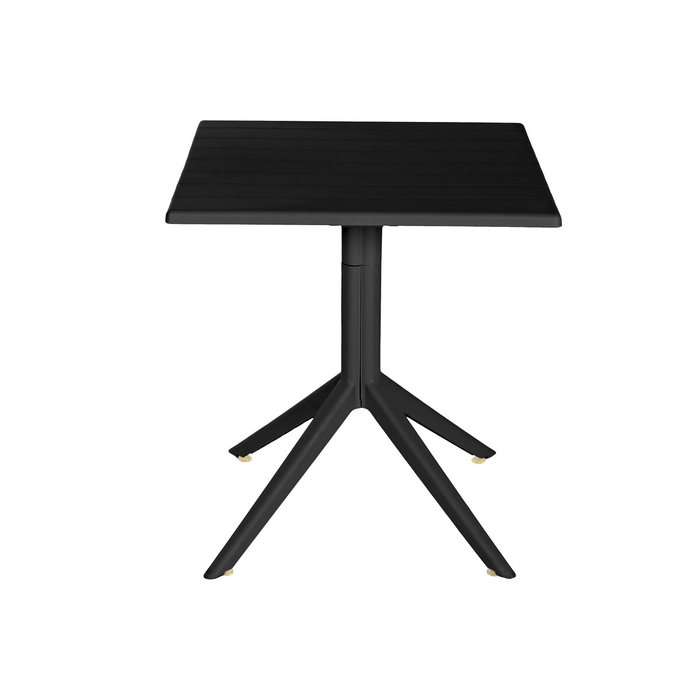 DKD Home Decor Mesa de Metal y PP Reciclado Negro 70x70x75 cm DKD Home Decor Mesa de Metal y PP Reciclado Negro 70x70x75 cm