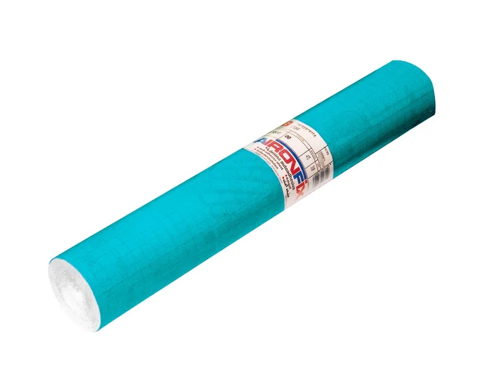 Aironfix Rollo Adhesivo Papel Plastificado Autoadhesivo, Color Azul Mate Claro 67013, 20 Metros para Forrar Madera, Metal, Paredes y Manualidades