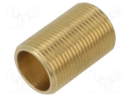 GEBO Niple de Latón CW617N con Rosca Completa 40mm G 3/4%