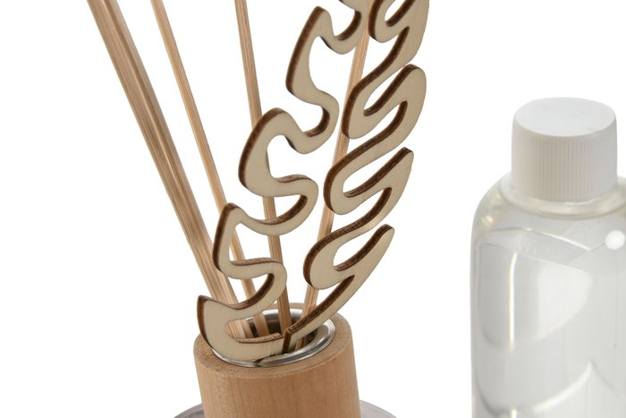 DKD Home Decor Ambientador Mikado Cristal Ratan Ámbar