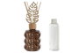 DKD Home Decor Ambientador Mikado Cristal Ratan Ámbar