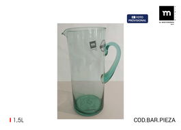 Inde Jarra Vidrio 1500 cc Gaia 16x10x24.5 cm (4 Unidades)