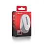 Ngs DEW Ratón Óptico Inalámbrico 2.4GHz para Oficina, Ambidiestro, Silencioso, 800/1600 DPI Ajustable, Nano Receptor, Blanco