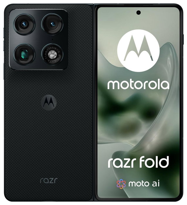 Motorola razr fold 16/512GB Blackened Blue - Smartplegable 7" pOLED, 5G, 50MP Triple Cámara