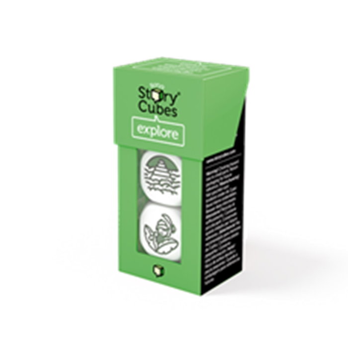 Rory's Story Cubes Story Cubes ML Exploración - Expansión de Dados para Crear Historias - Multilingüe - A Partir de 8 Años, 1-12 Jugadores - Zygomatic