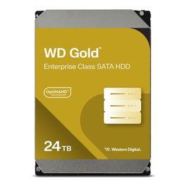 Western Digital WD Gold Disco Duro Interno de 24 TB, 3.5", SATA 6 Gb/s, 7200 RPM, 512 MB Caché, HelioSeal - Almacenamiento Empresarial para Servidores y Data Centers