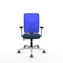 PIQUERAS Y CRESPO Silla de oficina Motilla Azul marino y Azul