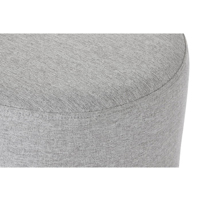 DKD Home Decor Reposapiés de Poliéster Gris 35x35x42 cm